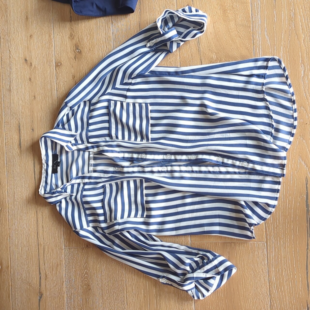 NWOT blouse striped by bcx